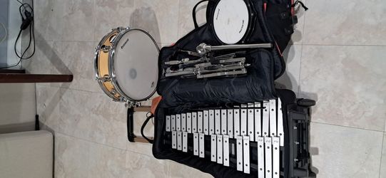 Ludwig Drum and Xylophone Bell kit with rolling case