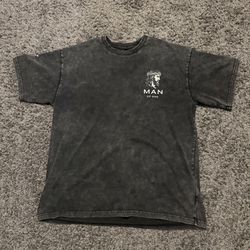 Black Oversized Acid Wash T-Shirt