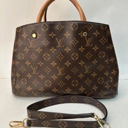 LV Montaigne Handbag Monogram Canvas