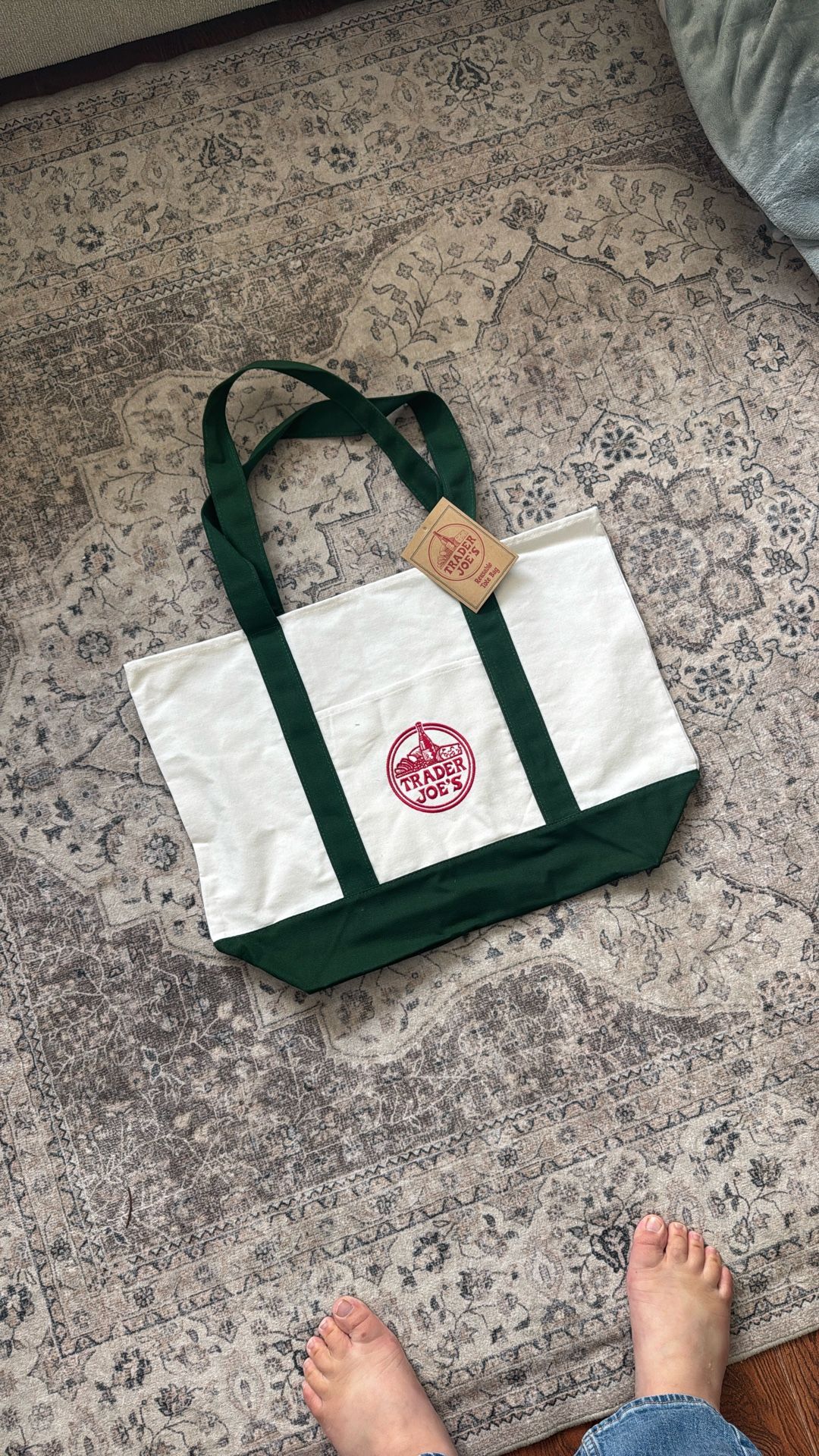 Large Trader Joe’s Bag Green