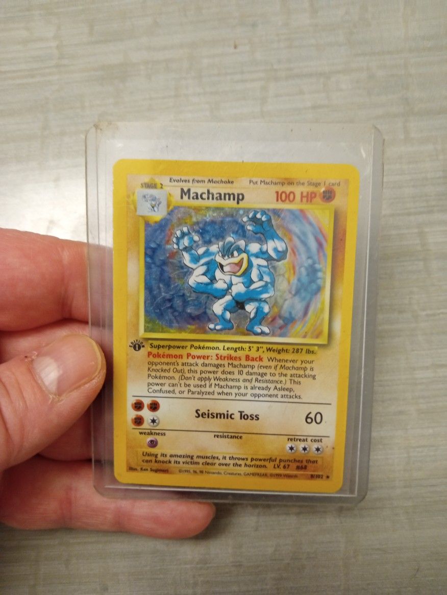 Pokemon 1st Edition Holo Machamp