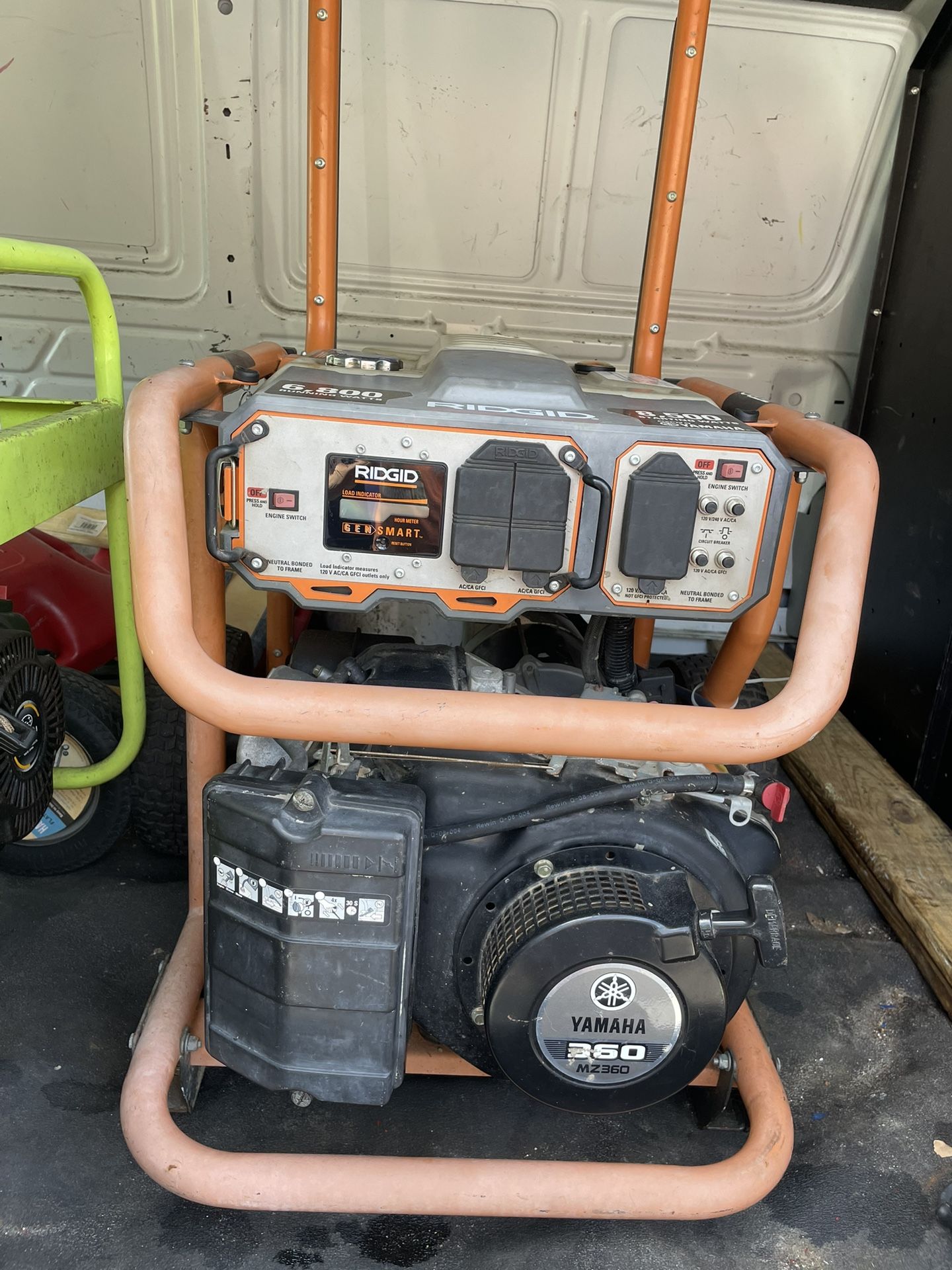 Generator 6800 Watts Ridgid With Yamaha Engine