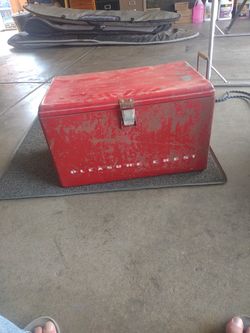 Vintage Pleasure Chest Cooler Ice Chest 