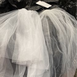 2 Adult Wedding Veils 