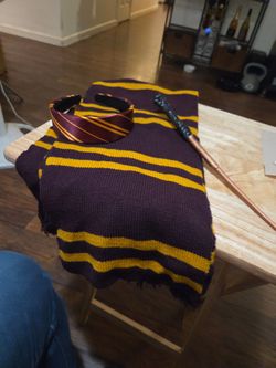 New Harry Potter Scarf Wand And Headband 