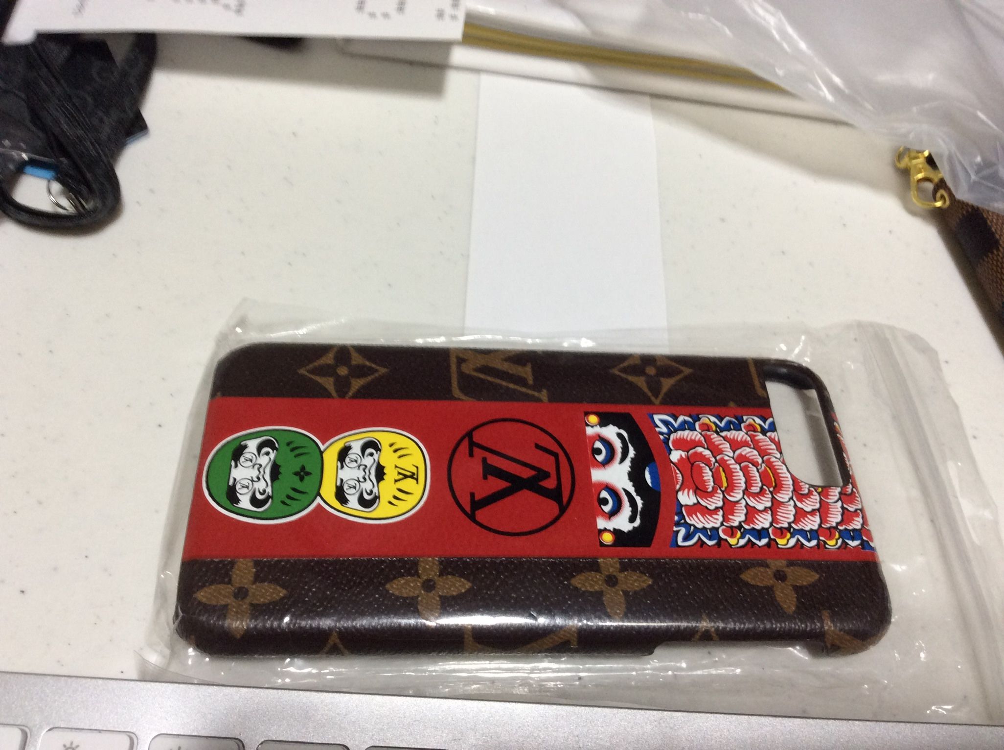 iPhone case protector for 6,7,8 regular, iPhone 6, 7, 8 PLUS Apple watch band 38mm / 42mm LV Monogram limited edition