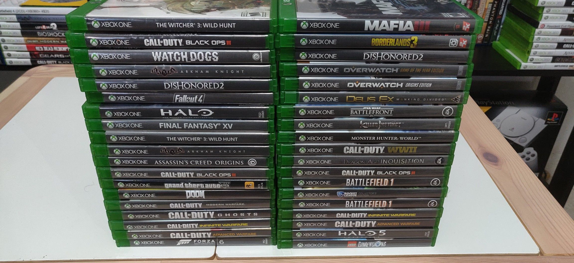 38 xbox one games lot