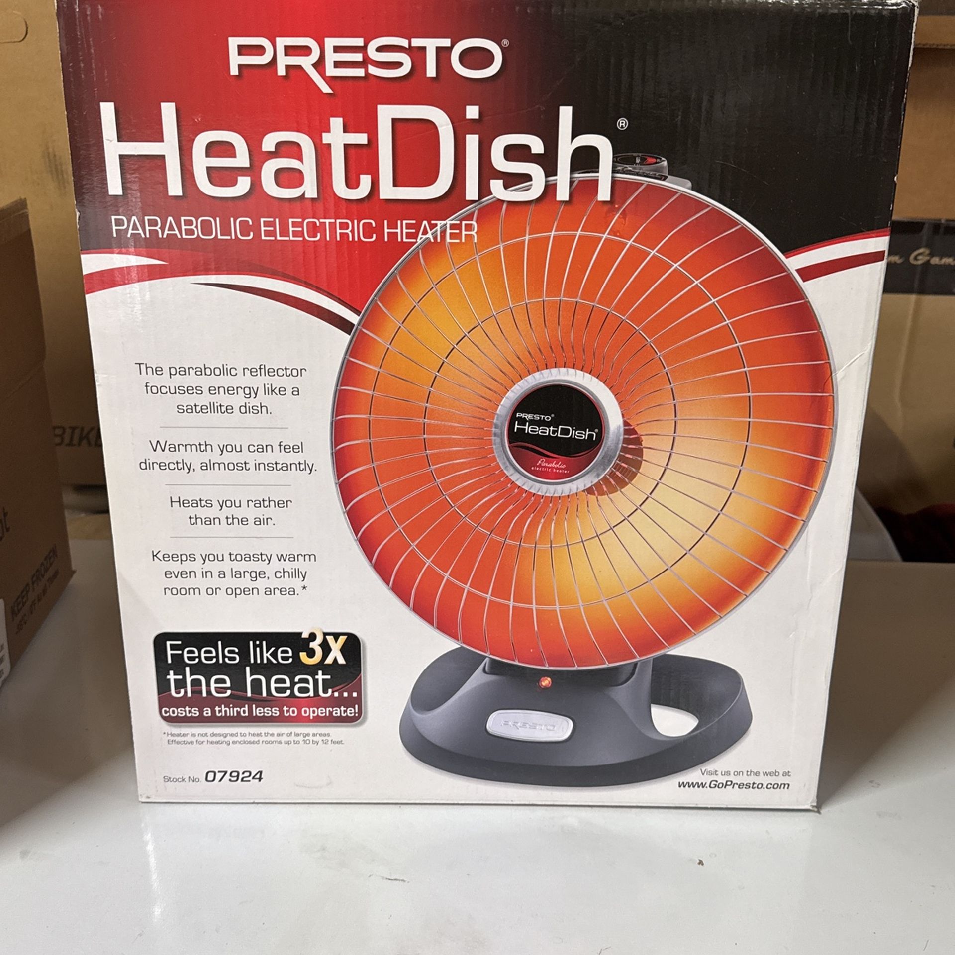 Presto Heat Dish Parabolic Electric Heater
