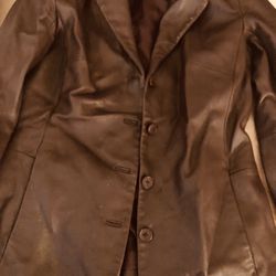 Ladies Leather Coat 