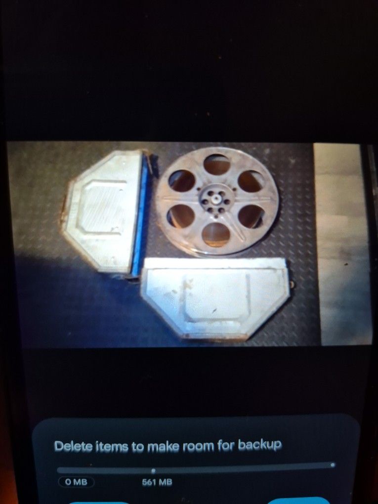 Vintage Goldberg Bros. 15" Metal Movie Reel With Metal Case*MAKE OFFER*