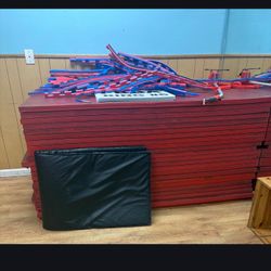 (23) Red Swain Grappling Mats by Dollamur (Pre-Owned)