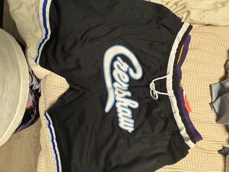 3XL Crenshaw James Mesh Basketball Embroidered  Shorts