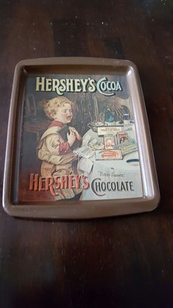Hershey's tin tray 1982 (8 x6 )