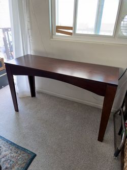 Dark Wood Console Table