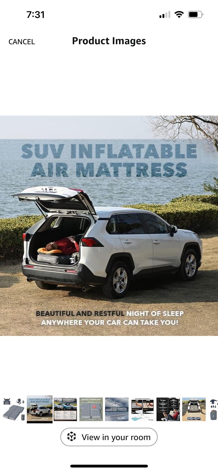 Suv Air Mattress With Electric Air Pump