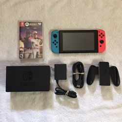 Nintendo Switch and Baseball Game