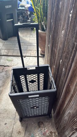 Folding Rolling Cart with Telescoping Handle