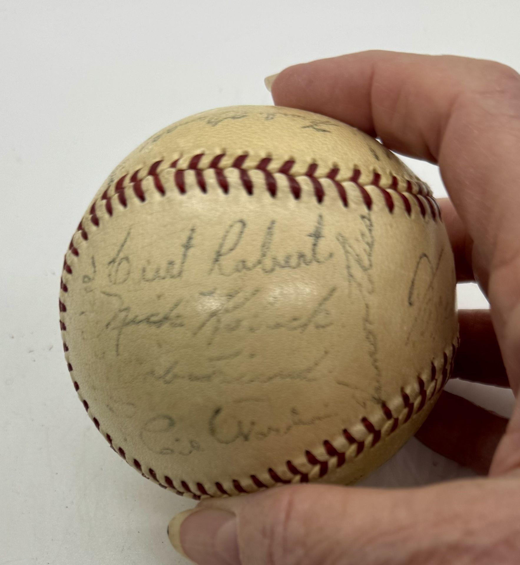 1954 Pittsburgh Pirates National League Team Signed ONL Baseball Mgr Fred Haney
