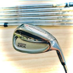 ADAMS Golf Iron Set - "IDEA a1" model - Men's R/H 5-PW+GW (7 clubs) R-flex lightweight steel w/new grips
