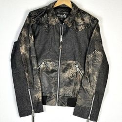Denim Leather Jacket