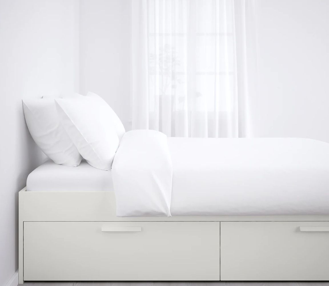 Ikea Brimnes Queen bed with storage