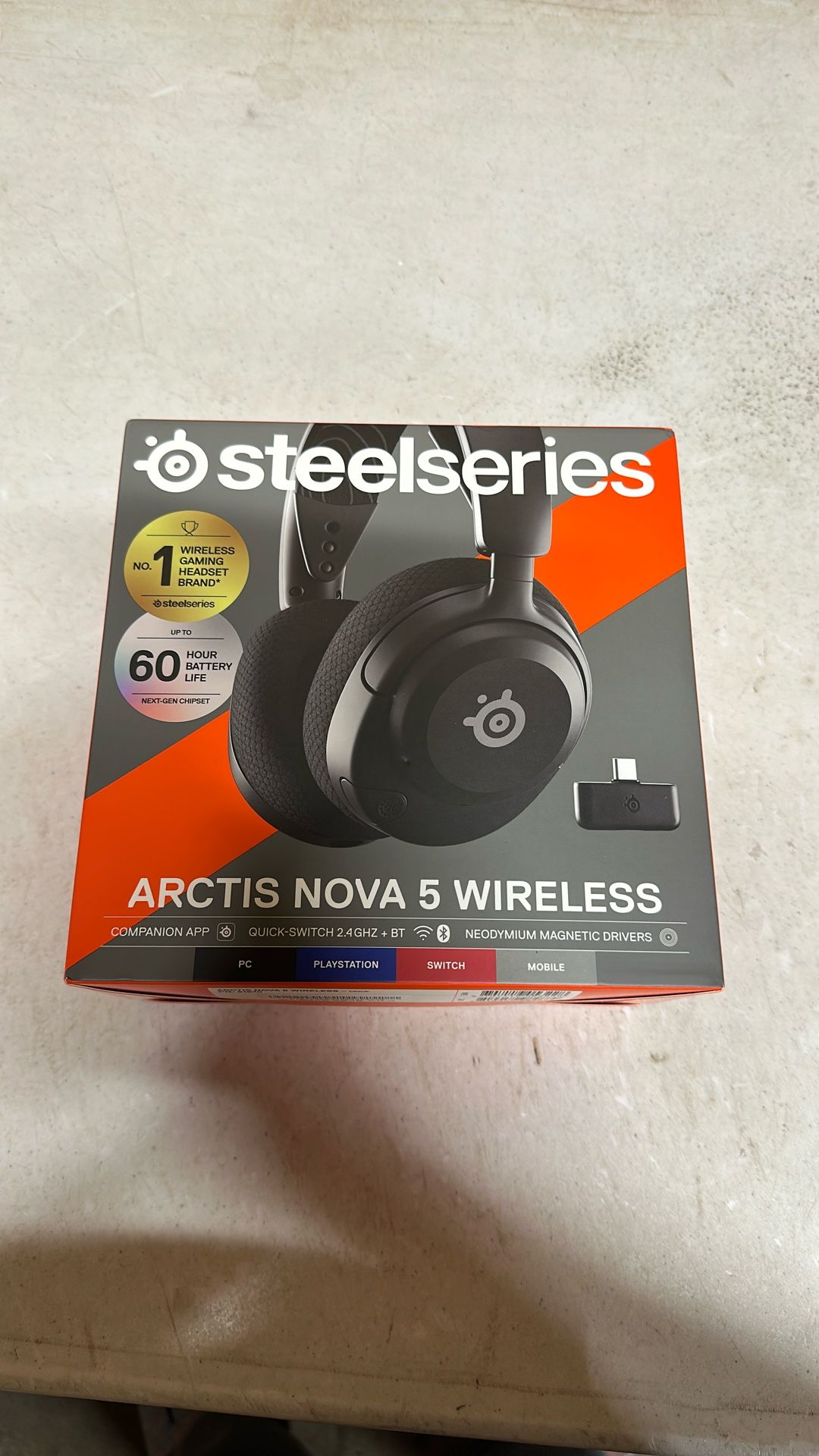 Steelseries Arctis Nova 5 Wireless gaming, headphones, new factory sealed