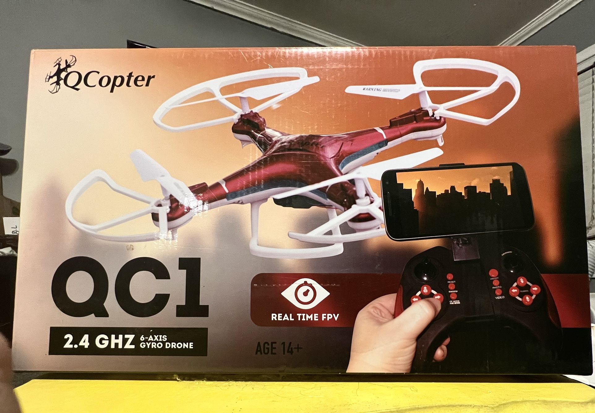 NEW!!! QC1 Quadcopter 2.4 GHZ 6 Axis Gyro Drine With Wi-fi HD Camera, Bonus Battery