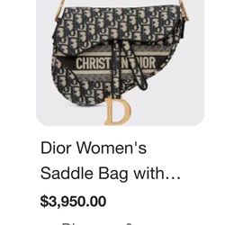 Christian Dior Saddle Bag 