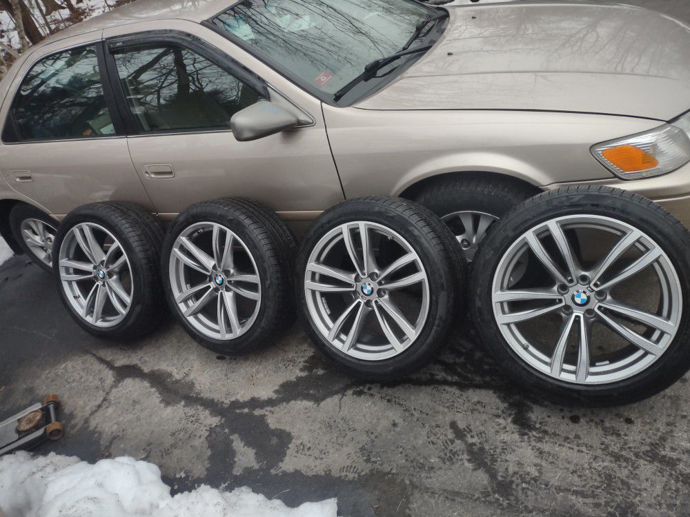Bmw M Wheels Set Of 4 19×8.5" ET25 Style #647 OEM (contact info removed). With Pirell - $1,600


