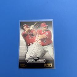 Back To Back Mike Trout/Albert Pujols Card
