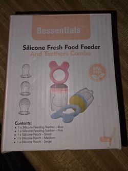 Bessentials Silicone Fresh Food Feeder and Teethers Combo