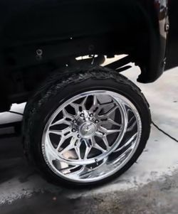 We polish wheels or anything stainless steel