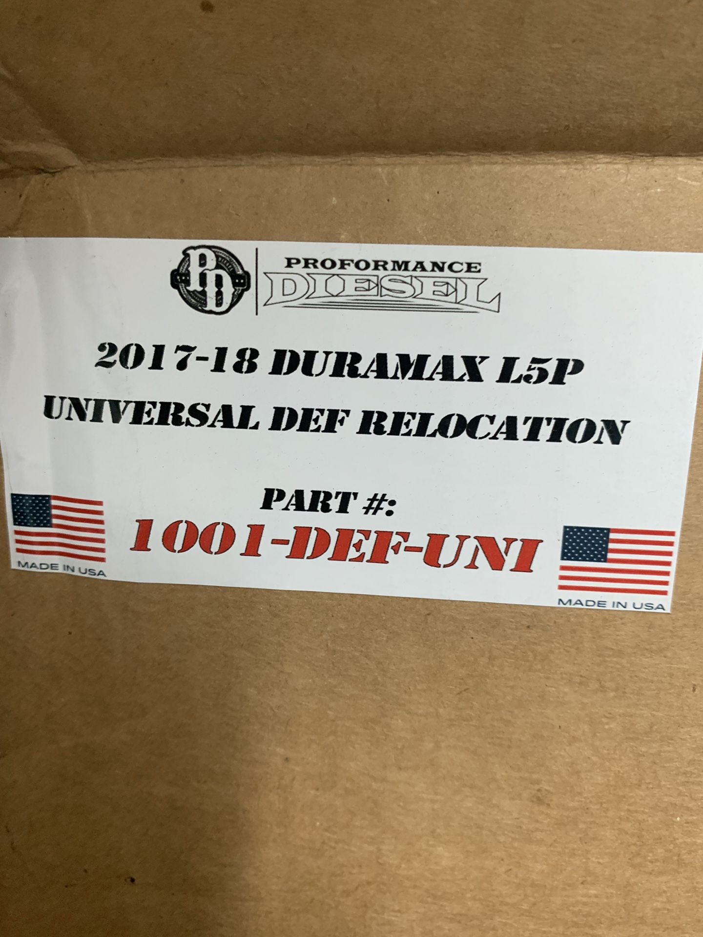 Proformance def tank relocation kit l5p 2017-2019