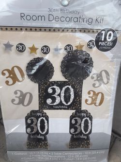 30 Birthday decorating kid