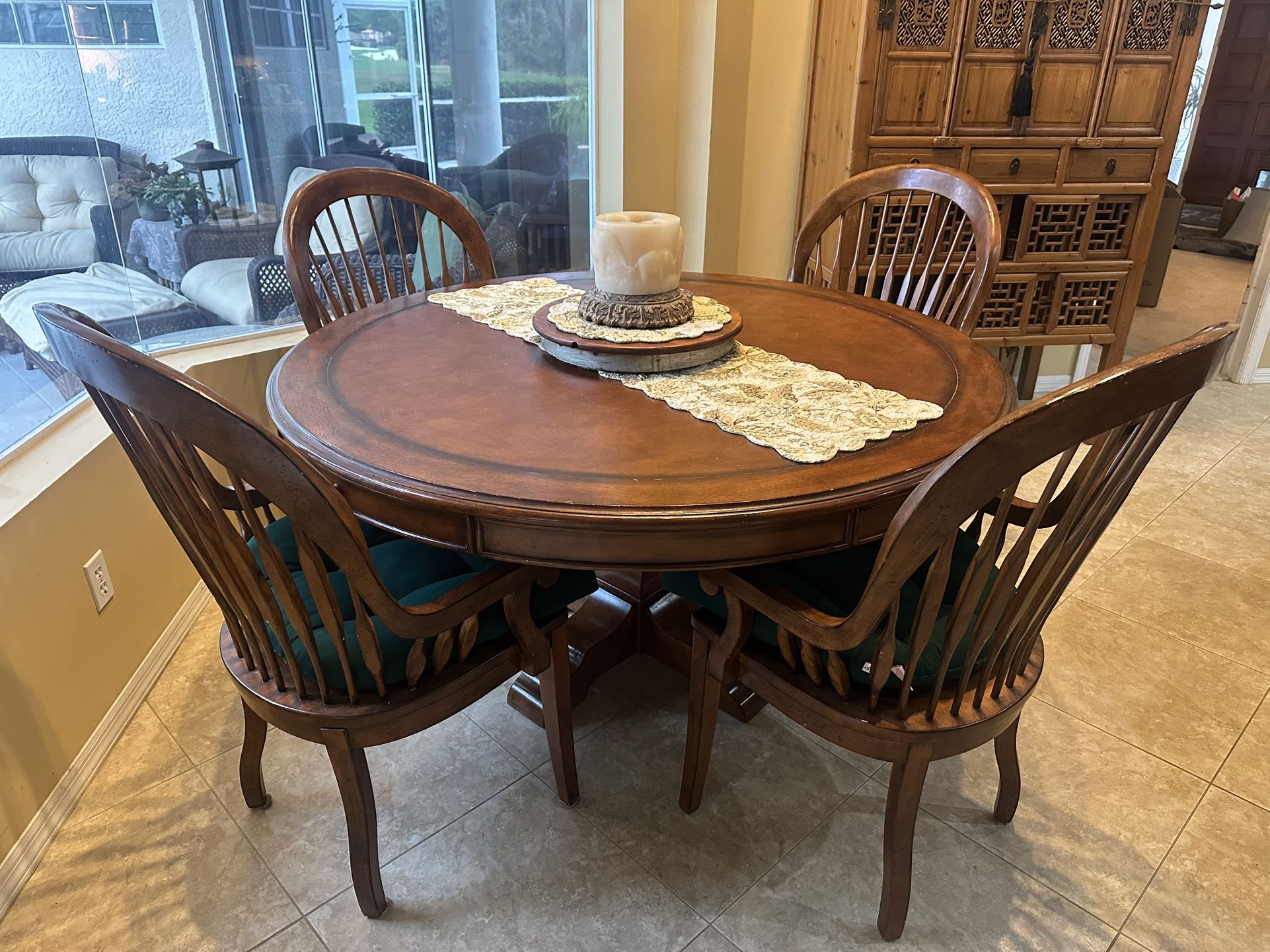 Authentic Wood Breakfast Table