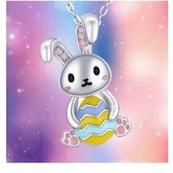 Silver Plated Easter Necklace 