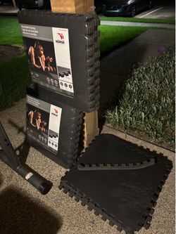 Norsk 24-in W x 24-in L x 0.47-in T Interlocking Foam Gym Floor Tile (24-sq ft ) 6-Pack GREAT FOR AT HOME WEIGHTS GYM