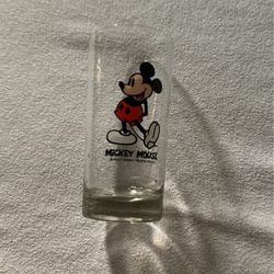 “Mickey Mouse Glass Cup” (no Cracks)