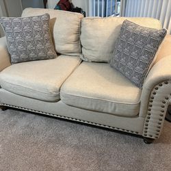 Beige Sofa  & Loveseat set 