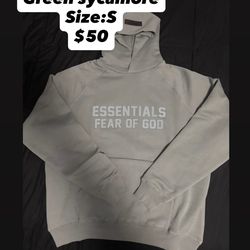 Green sycamore essential hoodie