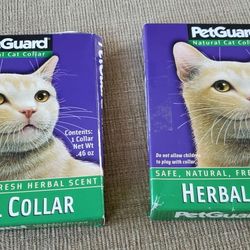2 (Two) Pet Guard Herbal cat Collars