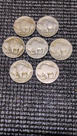 7 Buffalo/Indian Head Nickel Coins