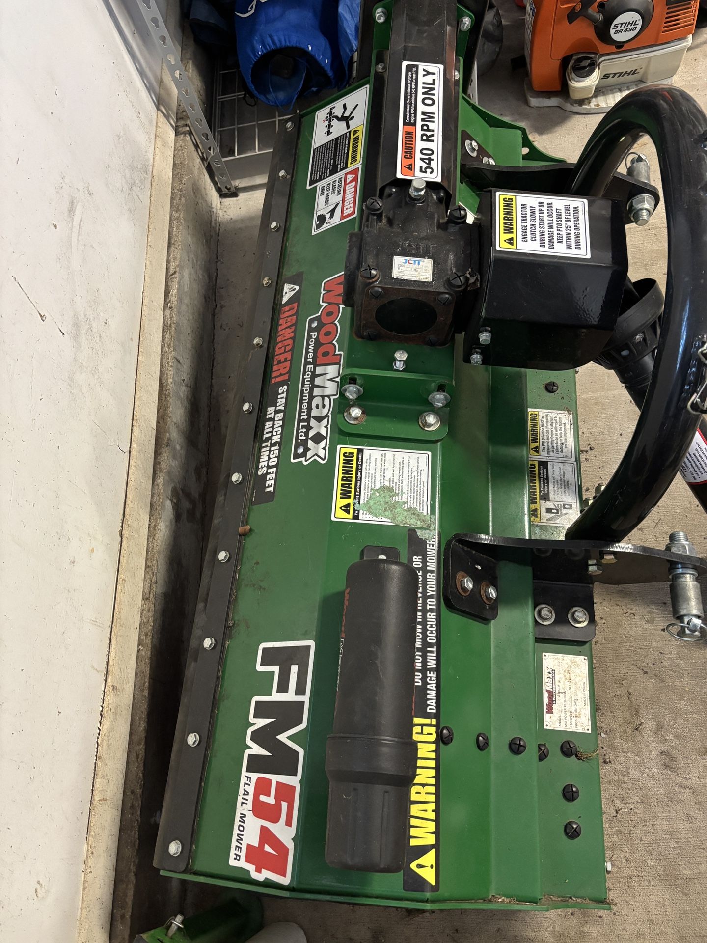 Woodmaxx FM-54 Flail Mower with Hammer Blade Set