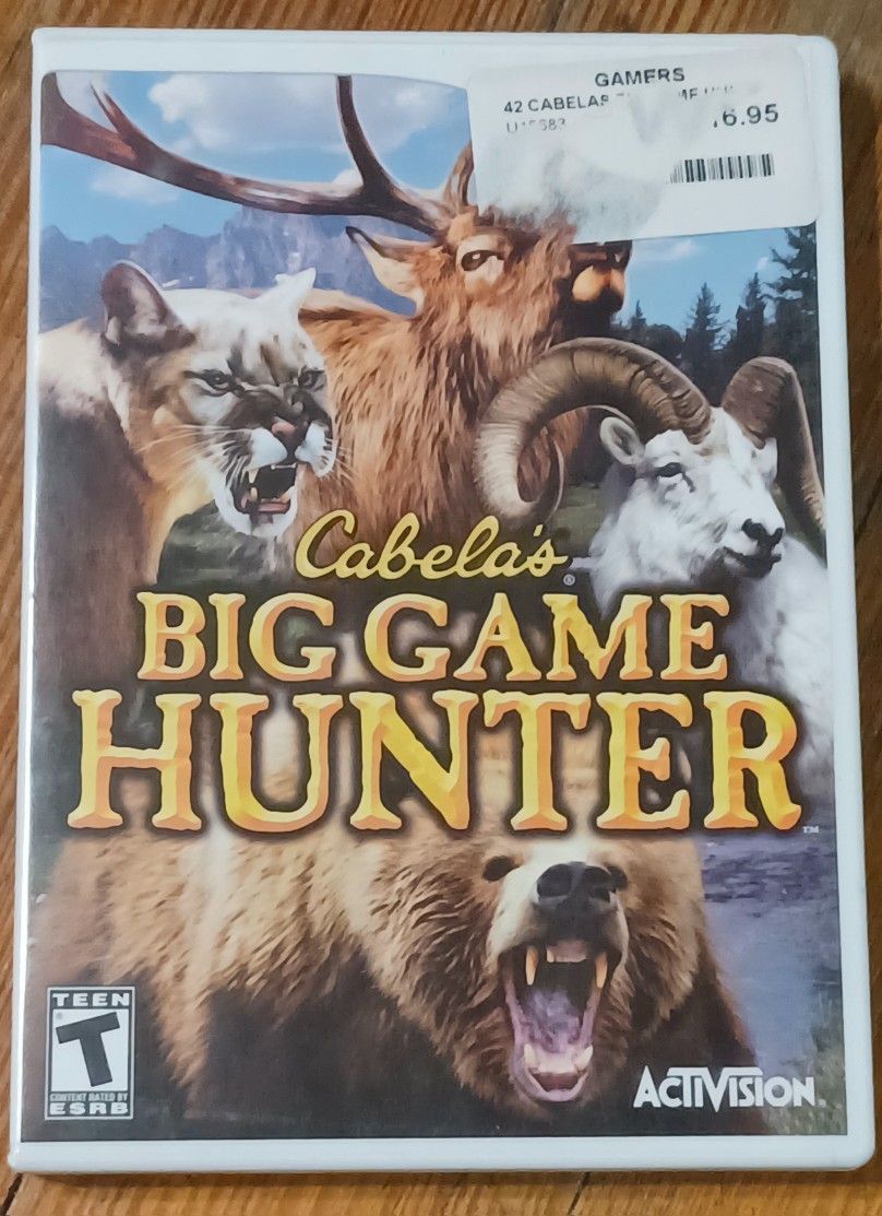 Wii Big Game Hunter Video Game Deer Wildlife Sport