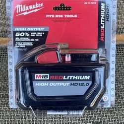 Milwaukee M18 Red Lithium 12.0 High Output Battery 