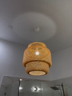 Bamboo chandelier 20”