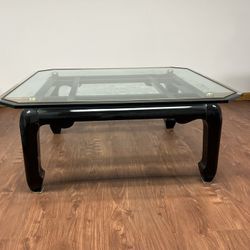 Black Lacquer Coffee Table 