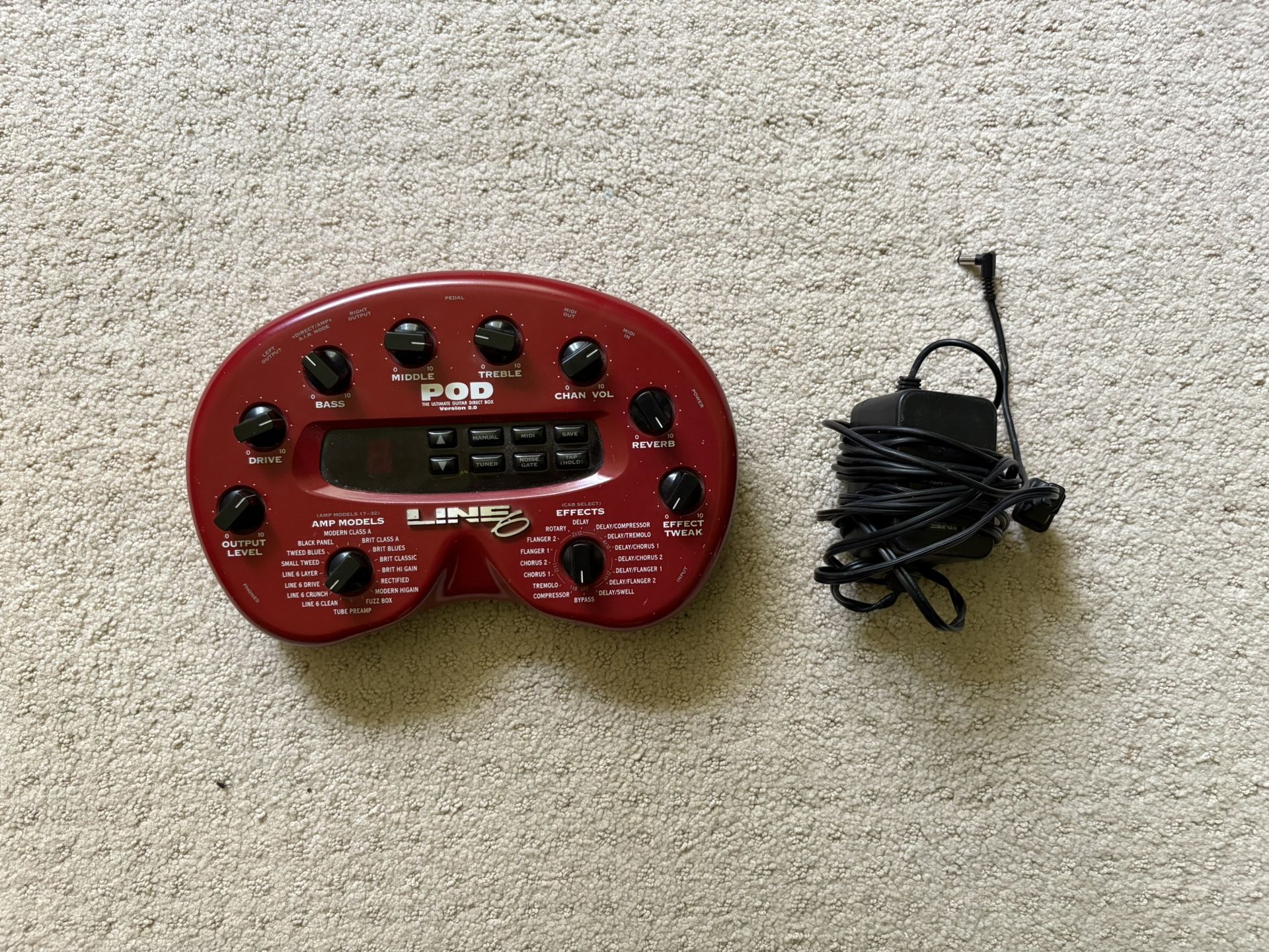 Pod Line 6 Guitar Multi Effects Pedal
