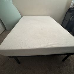Full Bed Frame And Foam Mattress
