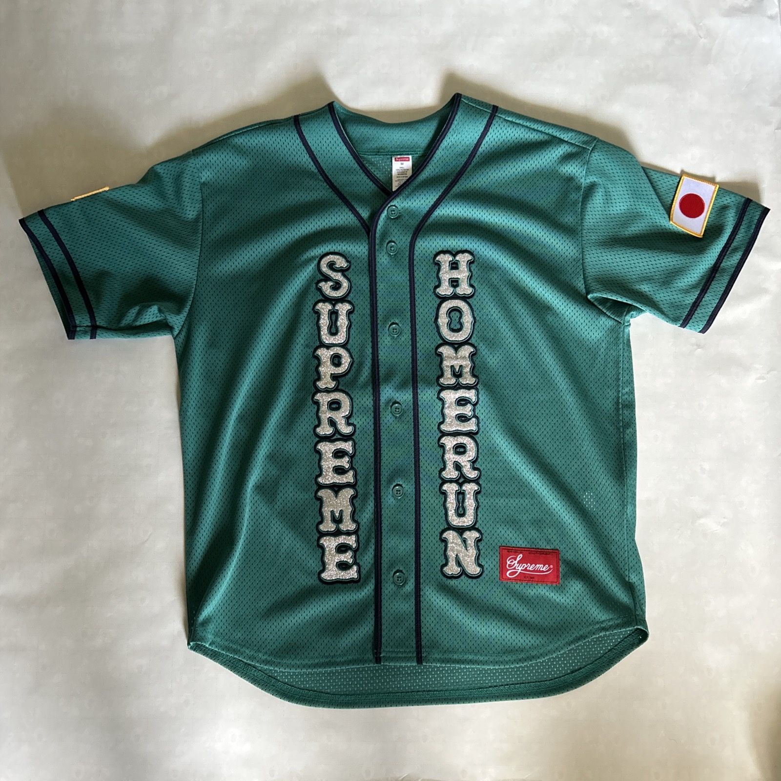 Supreme x Homerun Baseball Jersey - Teal